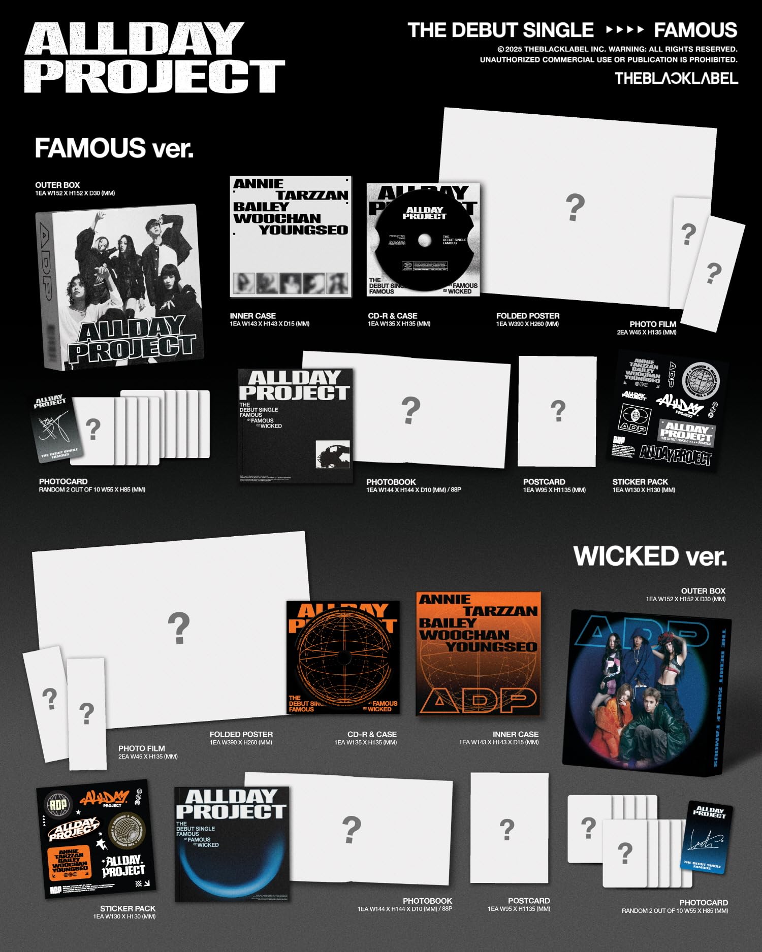 Amazon.co.jp: ALLDAY PROJECT FAMOUS Debut Single Album with